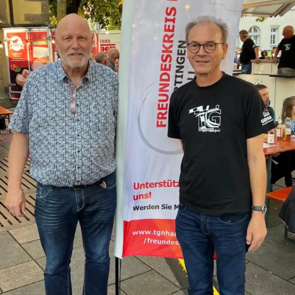 Freundeskreis-Vorsitzender Frieder Henzler (rechts) und sein Stellvertreter Hartmut Binder 